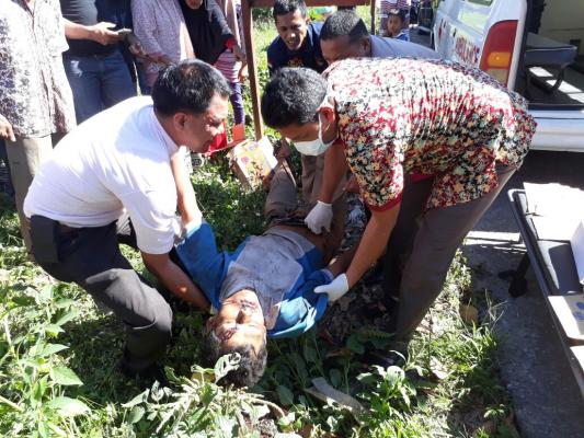 Mayat pria Mr.X  di temukan di duga korban tabrak lari