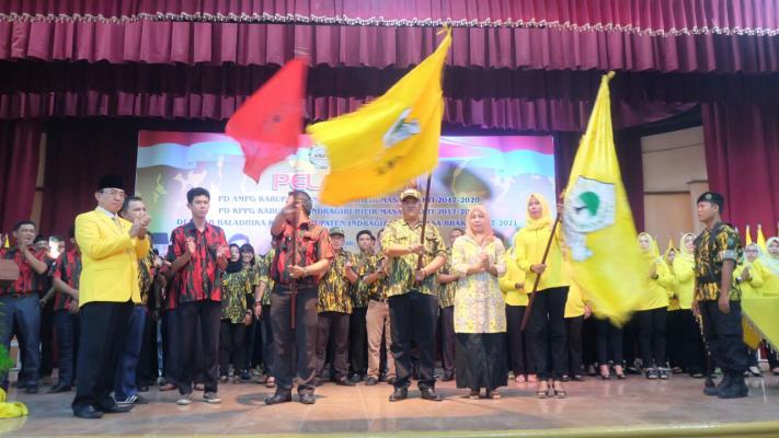 Tiga organisasi sayap Partai Golkar nyatakan sikap dukung  HM Wardan untuk maju kembali memimpin Inhil.