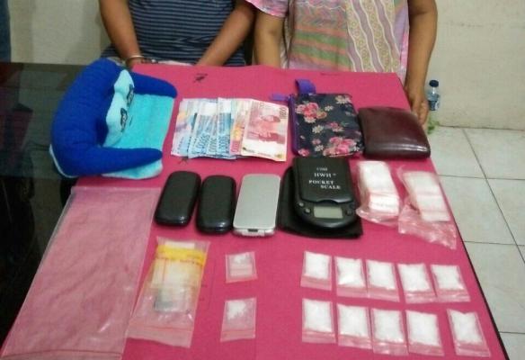 Tim Opsnal Polres Kampar  tangkap Suami Istri  bersama belasan paket Shabu