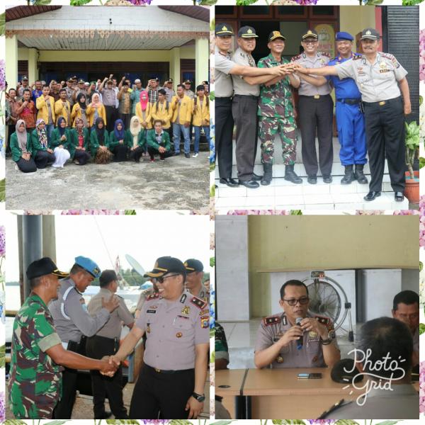 Waka Polres Inhil Kunker ke Polsek Gaung dan Mandah.