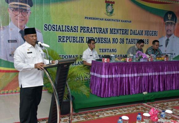  Bupati Kampar : Singkronkan Penyusunan APBD Kampar 2019 dengan Pemerintah Pusat