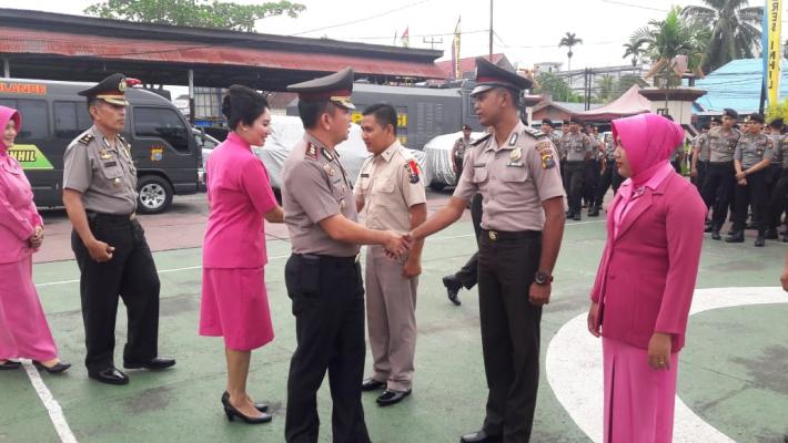 22 Orang Anggota Polres Inhil Peroleh Kenaikan Pangkat