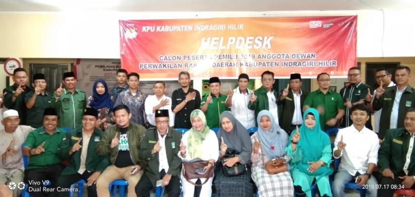 45 Caleg PKB Inhil Didaftarkan ke KPU 