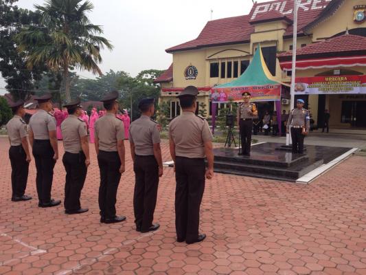 7 Personil Polres Rokan Hilir Naik Pangkat,