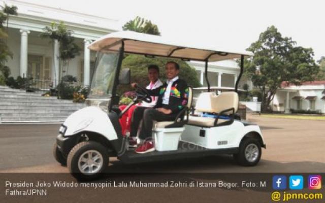 Jokowi Rela Jadi Sopir Lalu Muhammad Zohri