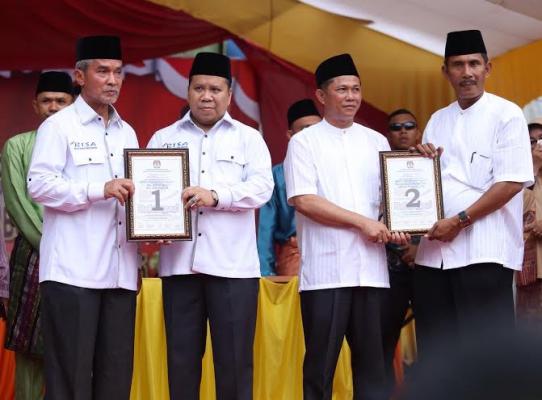 Ini Nomor Urut Pasangan Cabup/Cawabup Meranti Pada Pilkada Desember Mendatang