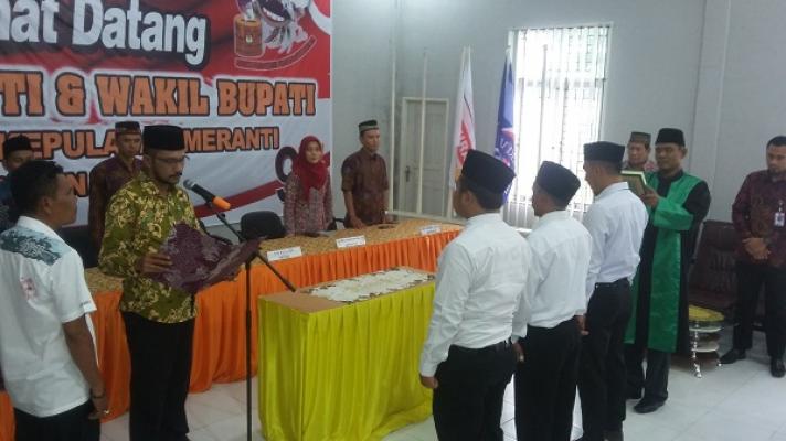 Ketua KPU Meranti Lantik PAW PPK dan PPS