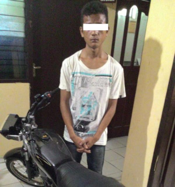 Maling Motor di Warnet, Terjatuh Ditangkap Polisi