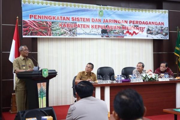 Pj Bupati Meranti Gelar Rakor Bersama BPS dan Perbankan