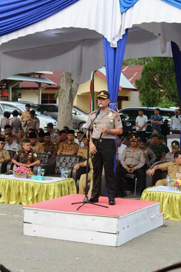 Apel Gelar Pasukan Pengamanan Iven Pacu Jalur di Kuansing, 653 Personil di Siagakan