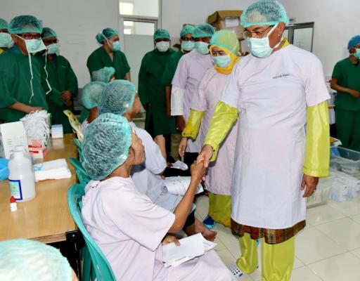 Bupati HM Wardan Instruksikan Para Camat dan Lurah Data Penderita Katarak di Inhil 
