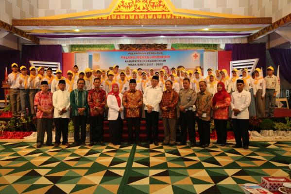 Bupati Inhil Hadiri Pelantikan Pengurus PMI Inhil Masa Bhakti 2017-2022