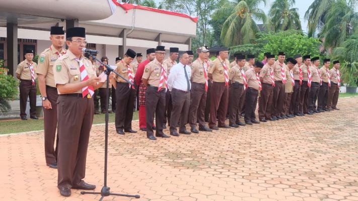 Bupati Inhil Lepas Kontingen Rainas XI Kwarcab Indragiri Hilir.