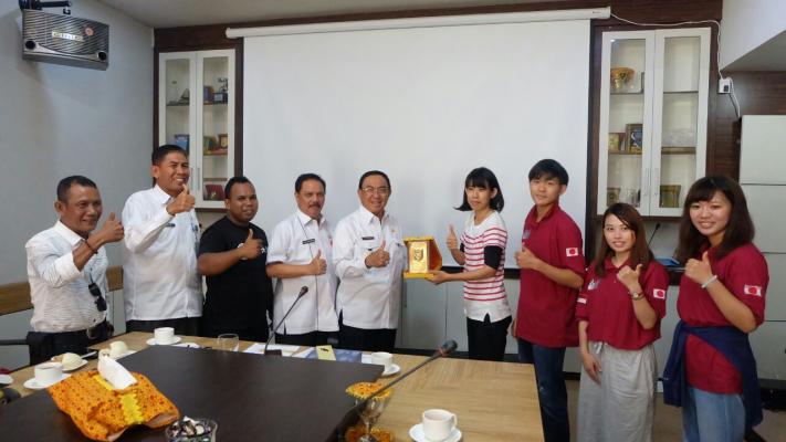 Bupati Inhil Sambut Gembira Kedatangan Mahasiswa Kobe University, Jepang