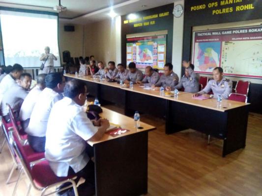 Tim Supervisi Ops Bina Karuna Siak 2017 Polda Riau Kunjung Polres Rohil