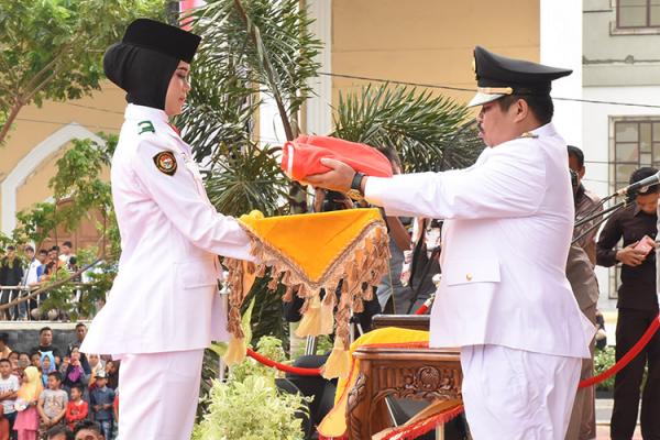 Bupati Amril Mukminin Jadi Irup, Upacara HUT ke-73 RI tahun 2018 di Bengkalis Hikmat dan Sukses