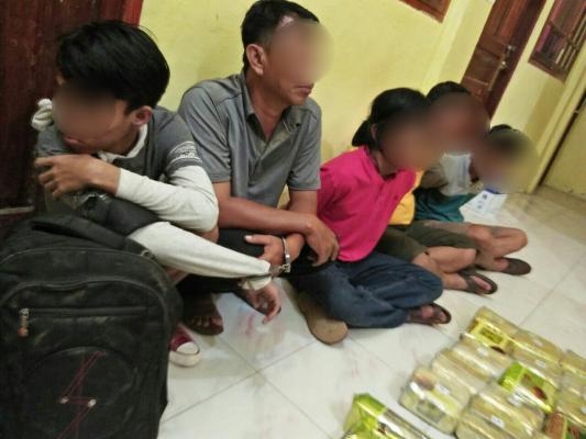 BNN Bekuk 5 Kawanan Sindikat Narkoba Antar Provinsi di Rohil 