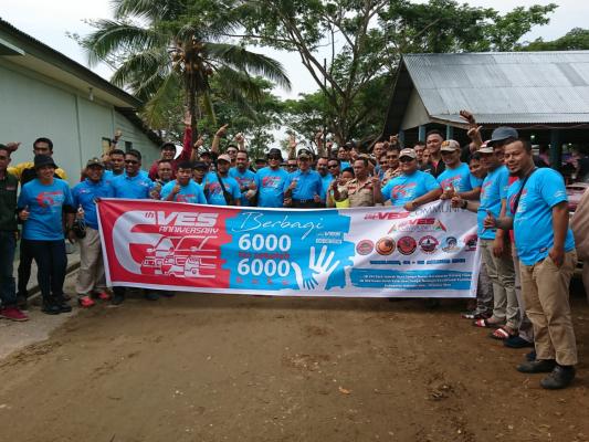 Bupati Inhil Buka Kegiatan Bakti Sosial VES Community Chapter Bumi Lancang Kuning