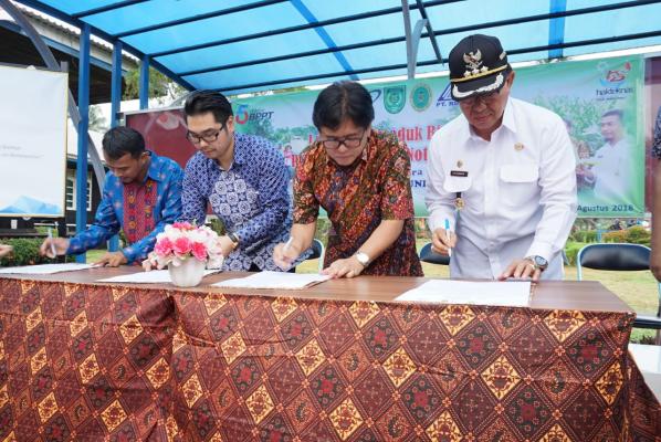 Bupati Inhil Hadiri Peluncuran  Biopeat  PT RSUP