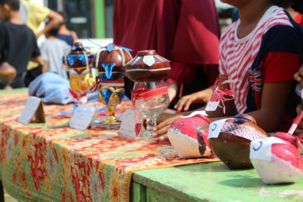Mahasiswa Kukerta UNRI Gelar Festival Budaya Gasing