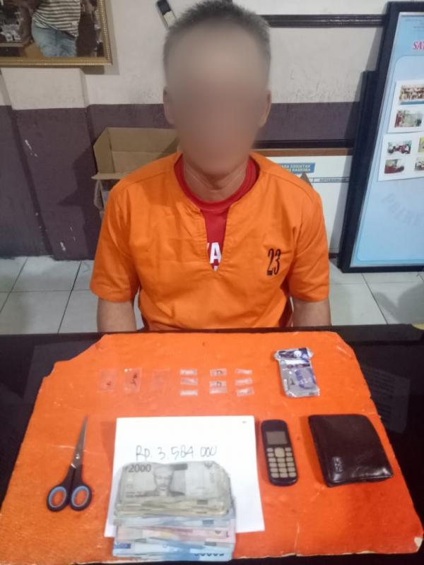 Miliki 9 Paket Sabu, Pria Paruh Baya di Tembilahan Dibekuk Polisi 