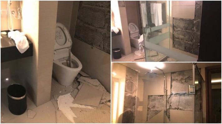 Sedang Berada di Lombok, Menteri Singapura Bagikan Foto Kondisi Kamar Hotelnya Pasca Gempa