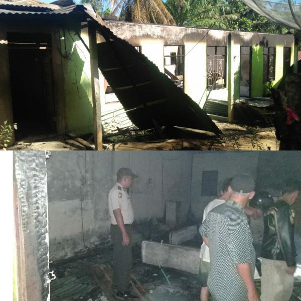 Si Jago Merah Mengamuk, 4 Petak Rumah Kontrakan di Bagan Sinembah Hangus Terbakar