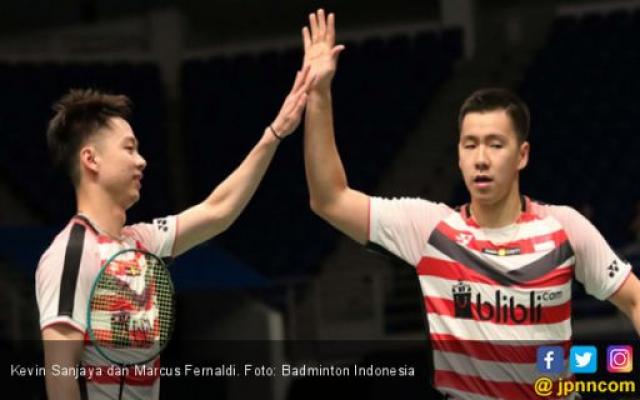Tegang! Marcus / Kevin Susah Payah Kalahkan Ranking 24 Dunia