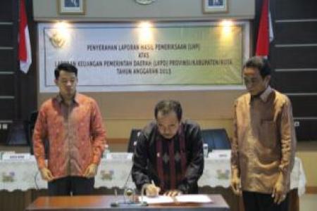 Naik Satu tingkat Pengelolaan Keuangan Pemkab Bengkalis th 2013 menjadi Opini WTP-DPP 