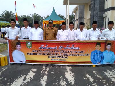 Bupati Lantik BPD Desa Dungun Baru Rupat