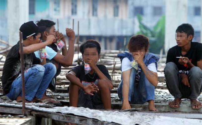 Anak Mabuk Lem di Tembilahan Mengkhawatirkan