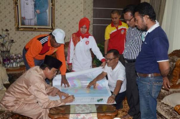Bupati Inhil Teken Peta Pemekaran Insel dan Indut