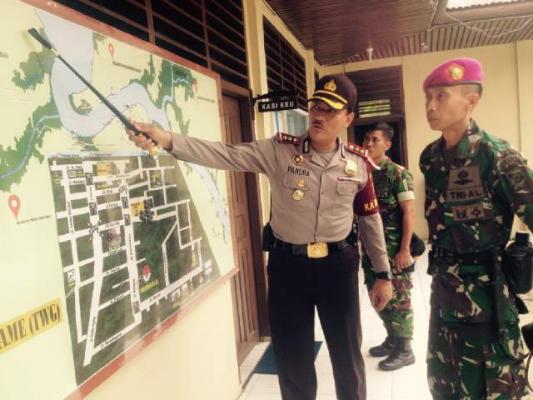 Cegah Karhutla, 35 Personil TNI AL Sisir Sejumlah Desa se- Meranti 