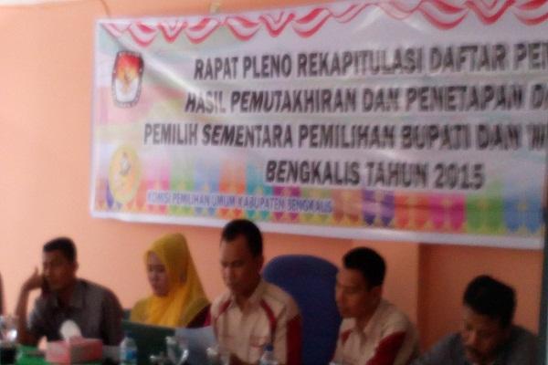 DPS Pilkada Bengkalis Tahun 2015 Tetapkan 371.105 Pemilih