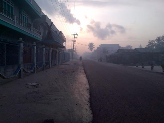 Di Meranti, Kabut Asap Kambuh Lagi...!!