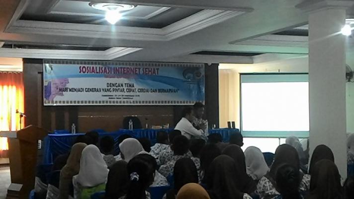 Dishubkominfo Taja Sosialisasi Internet Sehat dan Bahaya Laten Narkoba