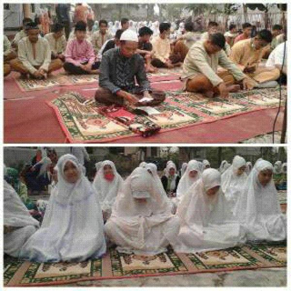 Guru dan Siswa PGRI Tembilahan Gelar Shalat Istisqa