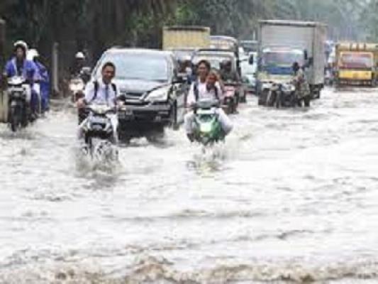 Jalinsum Bagan Batu Kota Rohil Terendam Banjir