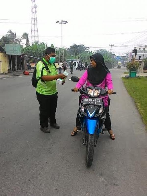 KFM Meranti Bagikan 2000 Masker Gratis