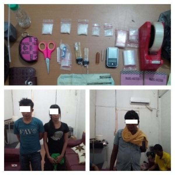 Miliki Sabu, 2 Pria dan 1 Wanita Diringkus Polisi