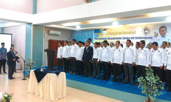 Pengurus Asosiasi PSSI Meranti Resmi Dilantik