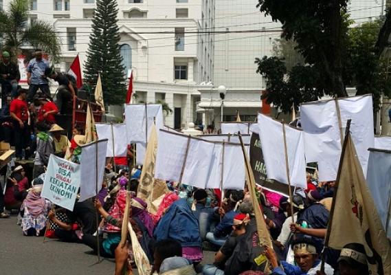 Peringati Hari Tani, SPI aksi damai ke kantor Gubsu