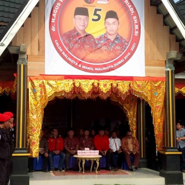 Relawan Nusantara Siap Menangkan Paslon Wako Dumai Agusman