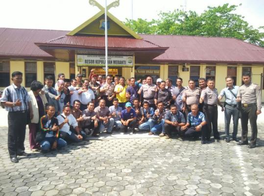 Coffee Morning Polres Meranti Dengan Wartawan, Barliansyah : Kita Menghormati Profesi Masing - Masing 