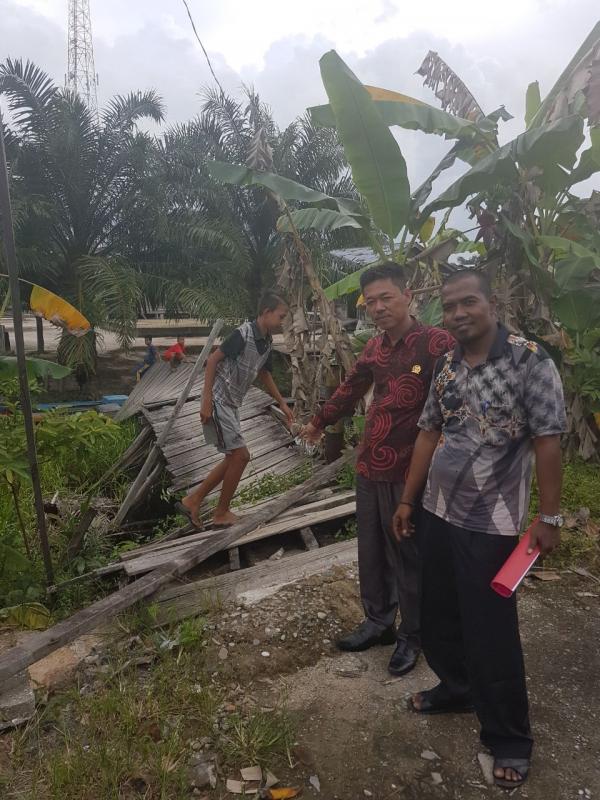 Anggota DPRD Rohil : PT CPI Harus Ikut Andil Bangun Jembatan Bagan Cempedak Yang Alami Rusak Parah