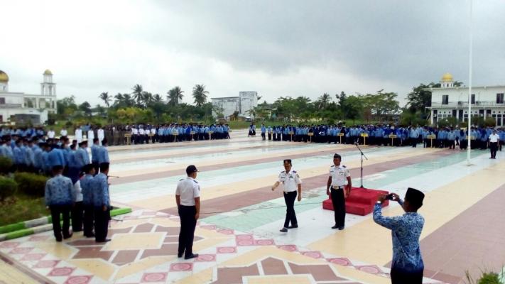 Dishub Rohil Gelar Apel Peringatan Harhubnas 2017