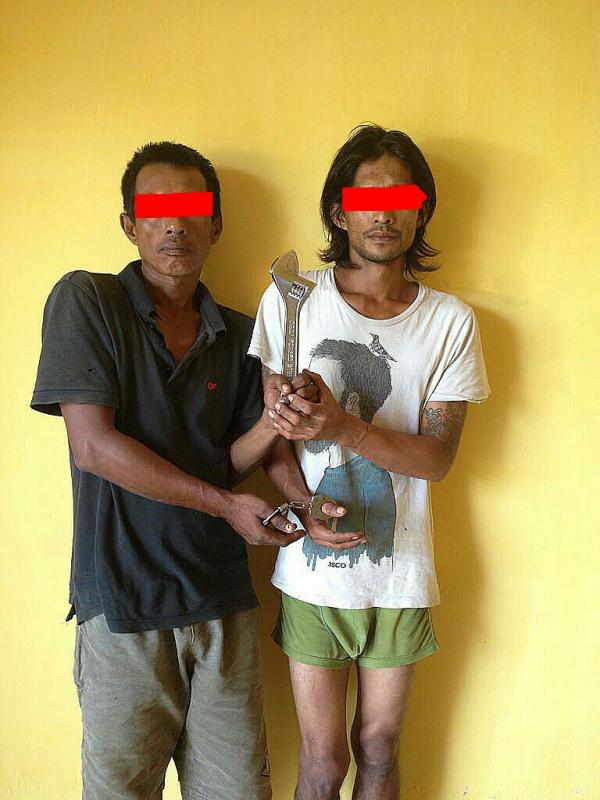 Dua Pelaku Curat di Rohil Diamankan Warga yang Sedang Jaga Malam, Satu Lagi Buron
