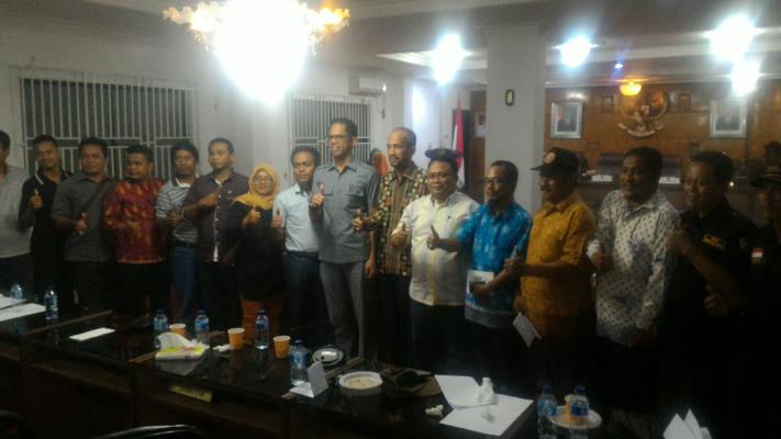 Komisi I DPRD Rohil Audiensi Bersama Ormas Sepakat Adanya Perda Pekat 