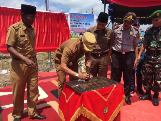 Kungker ke Kecamatan Palika, Bupati Rohil Resmikan Kantor Camat   