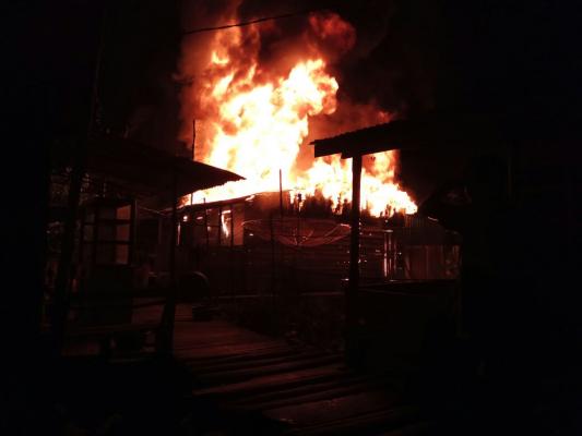 Musibah Kebakaran di Kateman, Satu Unit Rumah Ludes Terbakar 